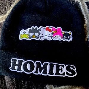 Hello kitty beanie black